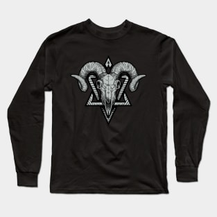 The gothic goat skull symbol Long Sleeve T-Shirt